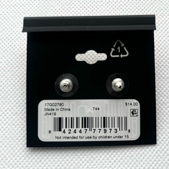 COPY - NAPIER-NWT Silver Pearl Earrings - Picture 3 of 3